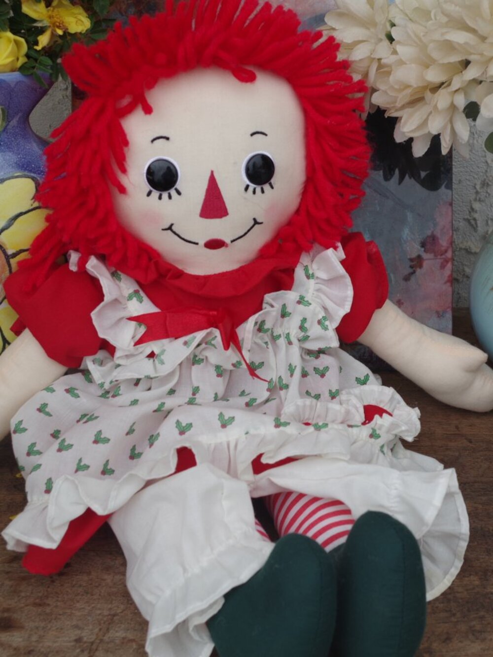 Christmal Collectors Doll Raggedy Ann Doll